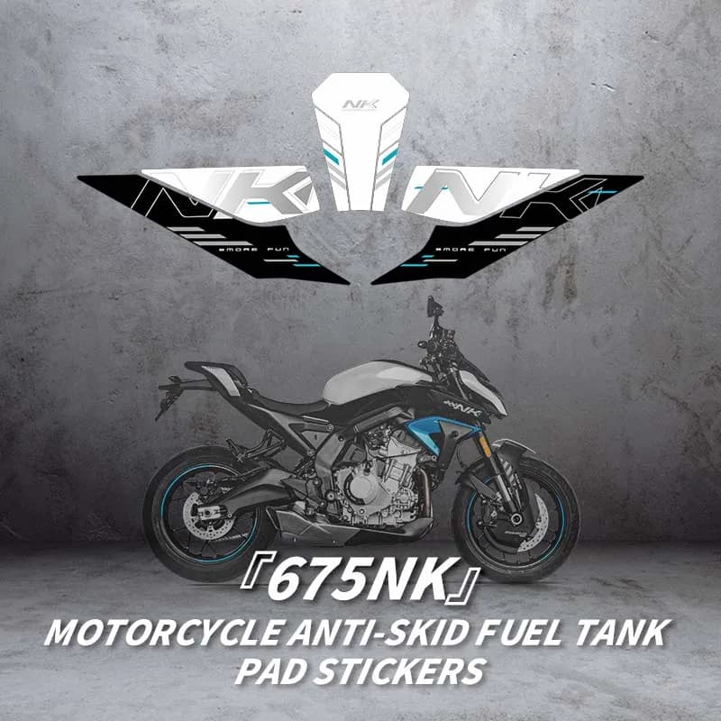 Per CFMOTO 675NK Kit adesivi protezione serbatoio carburante di accessori moto Decalcomanie rimontate decorazione pad carburante gas