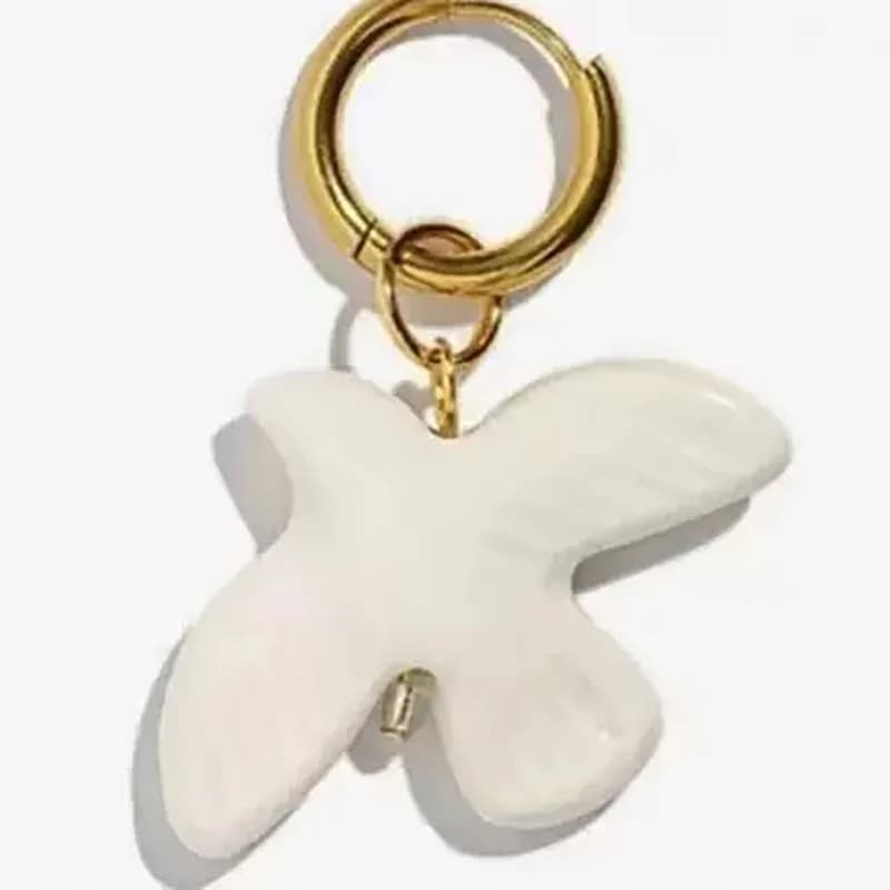 Perline in ceramica di piccione, perline sfuse di uccelli, collana di tessitura di corda rossa fai da te, accessori pendenti