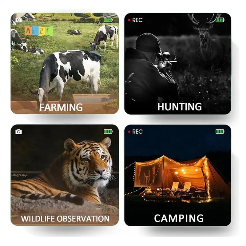 A12E-1080P Visione notturna monoculare 10X Occhiali per visione notturna a infrarossi Zoom digitale Telescopio Wifi per il campeggio con scheda SD da 32 GB