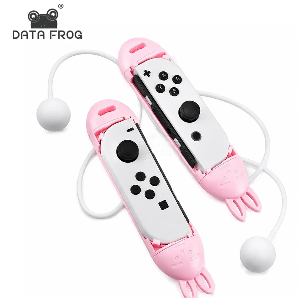 DATA FROG Jump Rope Compatible with Switch Joy-Con, Weighted Skipping Rope Fitness Exercise Handles Game Accessories