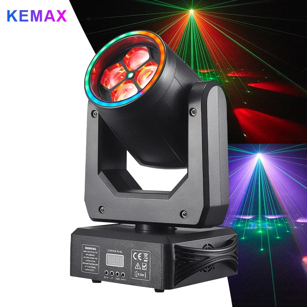 150W LED Head mobile DMX 4X25W Bee Eye DJ Mobile disco lights with ring 3in1 Effect Scene lighting for wedding shows
