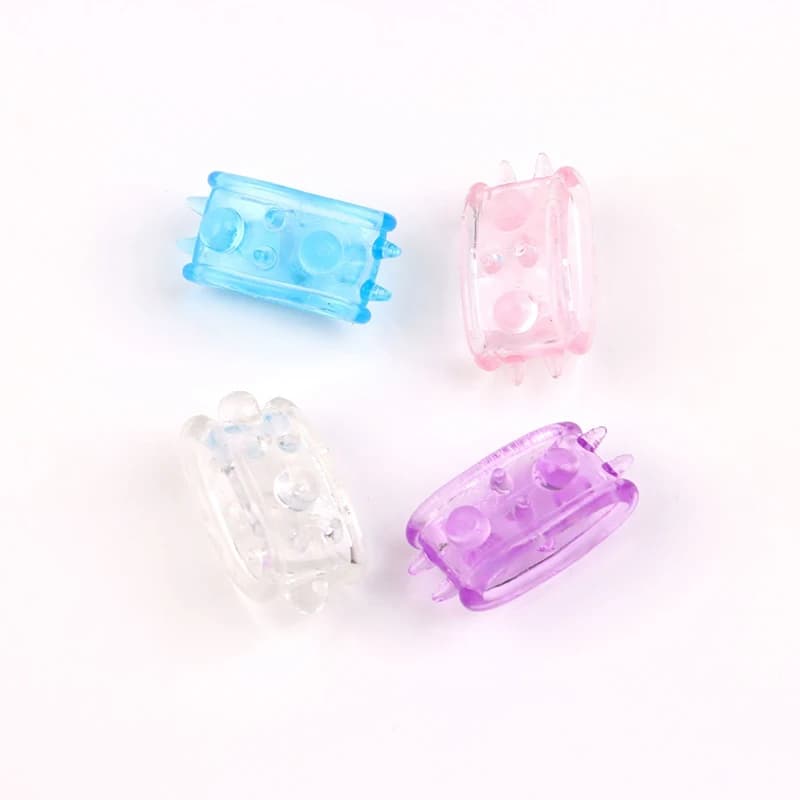 5 Pezzi Anello Fallico Punteggiato con Perline a Spina, Guaina per Pene Stimolante, Ritardante per l'Eiaculazione, per una Maggiore Durezza e Prevenzione dell'Impotenza