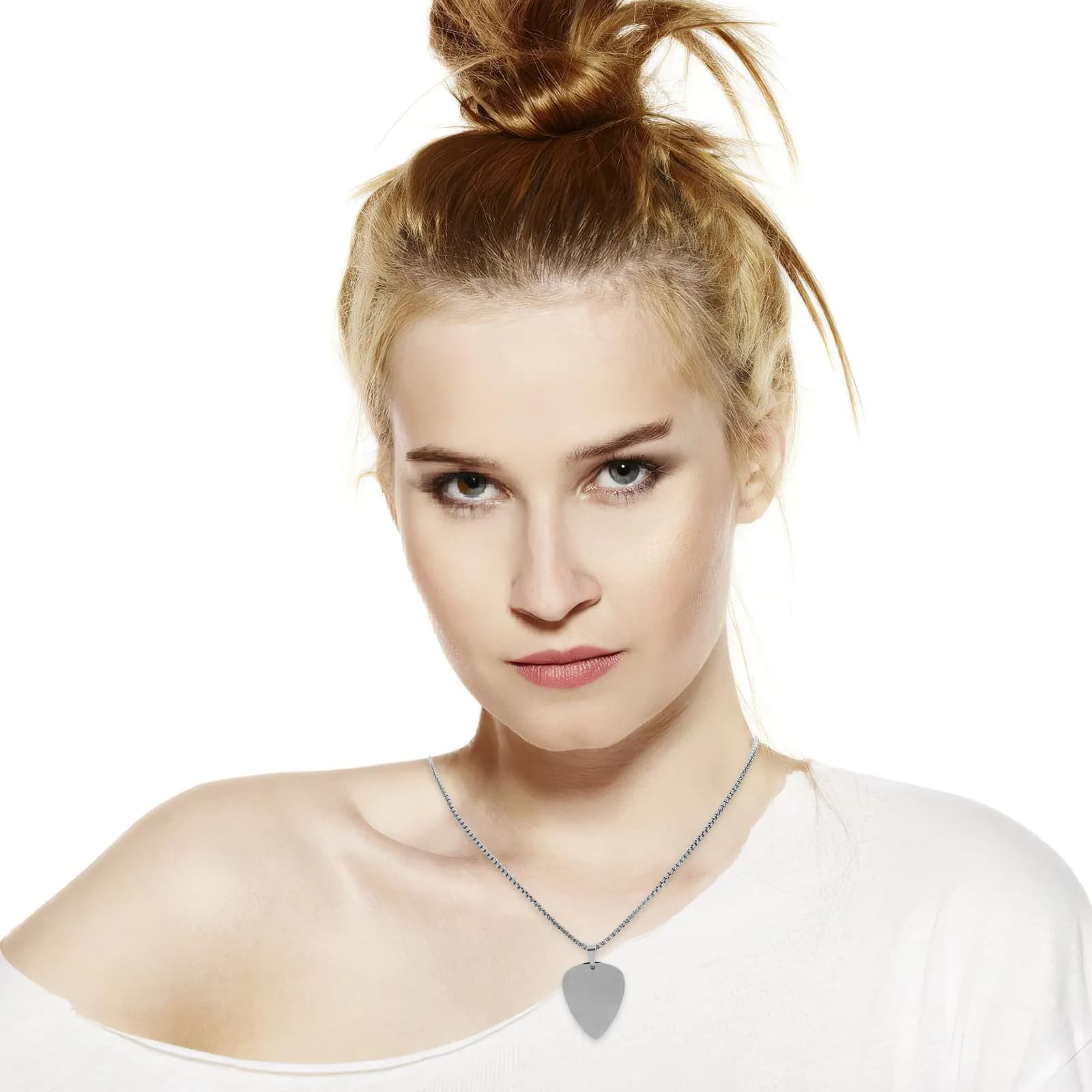 Collana con 3 plettri per chitarra in acciaio inossidabile e titanio, ciondolo a forma di plettro, gioielli musicali per uomo e donna, per pelli sensibili