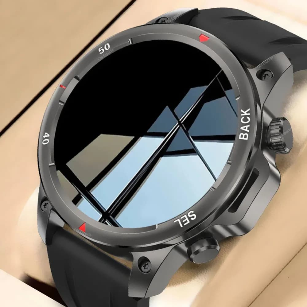 2025 new outdoor sports GPS NFC smart watch from man torch compass called Bluetooth heart rate monitoring waterproof smart watch