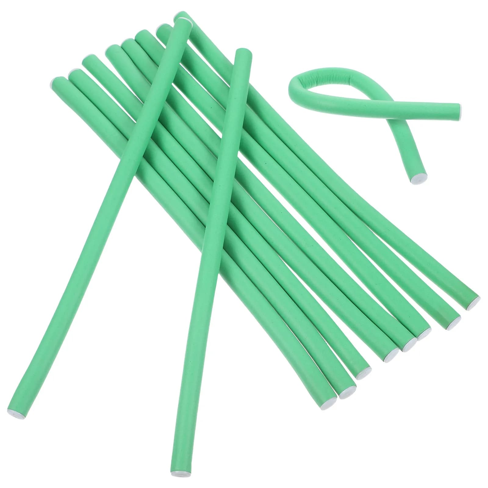 20 Bigodini Pieces for Cold Wave Hair, Universal Sticks in Foam for Ricciare, Soft Spiral Tool for Fa-da- ♪