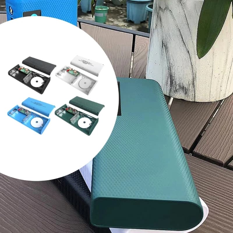 Custodia portatile per batteria Powerbank 20650 con funzione ricarica wireless F19E