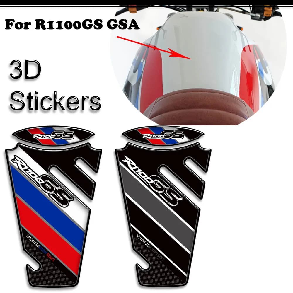 Moto Per BMW R1100GS R 1100 GS R1100 GSA ADV Adventure Serbatoio Ginocchiera Manopole Adesivi Protezione Gas Olio Combustibile Kit Decalcomanie