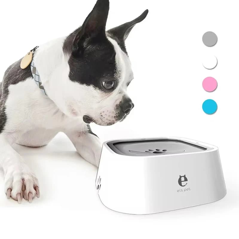 Ciotola galleggiante per acqua potabile in plastica ABS per cani da 1,5 litri Ciotola per gatti con bocca non bagnante senza fuoriuscite Ciotola per cani con erogatore di acqua potabile