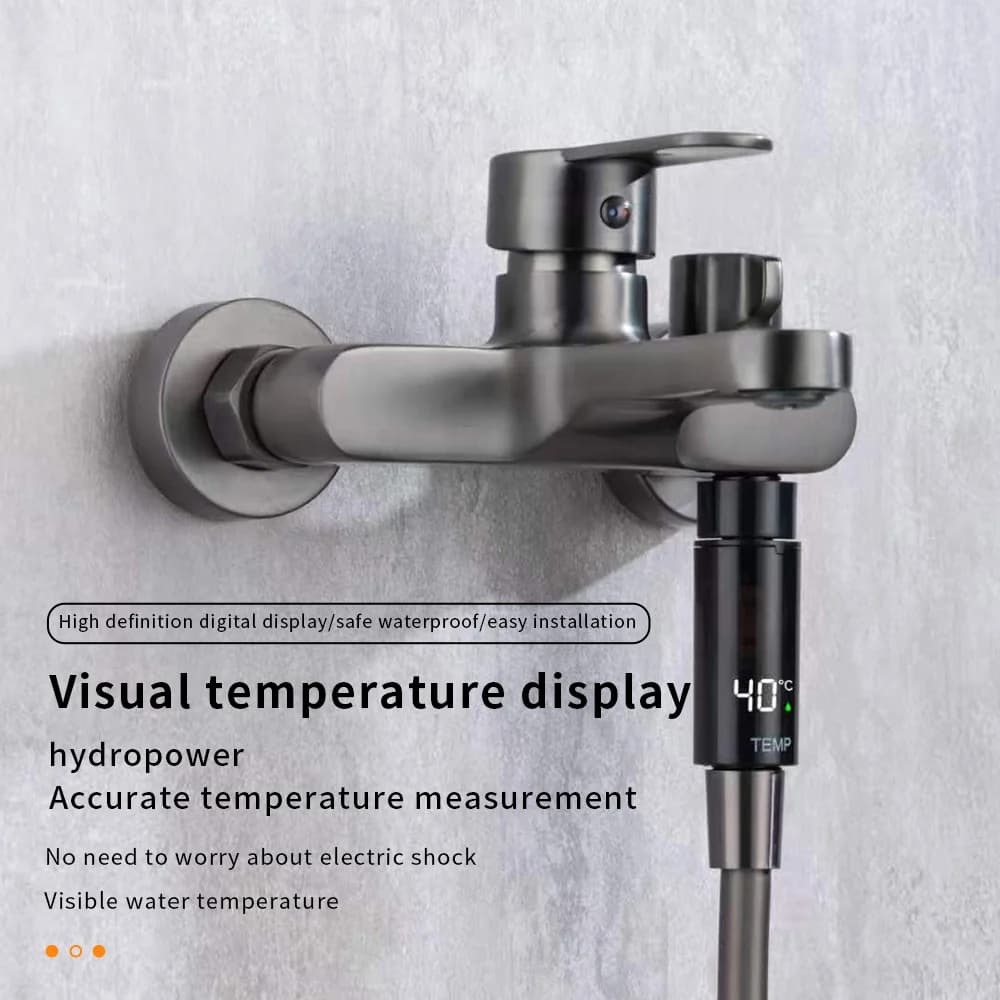 Termometro per Doccia - Display Digitale Istantaneo per Monitoraggio Temperatura Acqua Domestica Standard