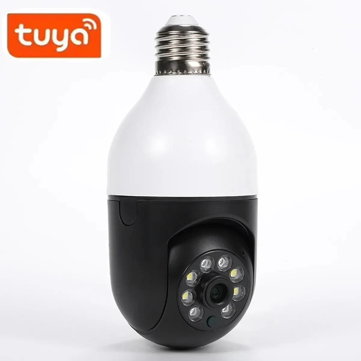 Tuya Smart 2MP 1080P Full Color E27 Light Bulb Camera AI Human Detection Home Security Alarm Baby Monitor IP Cam