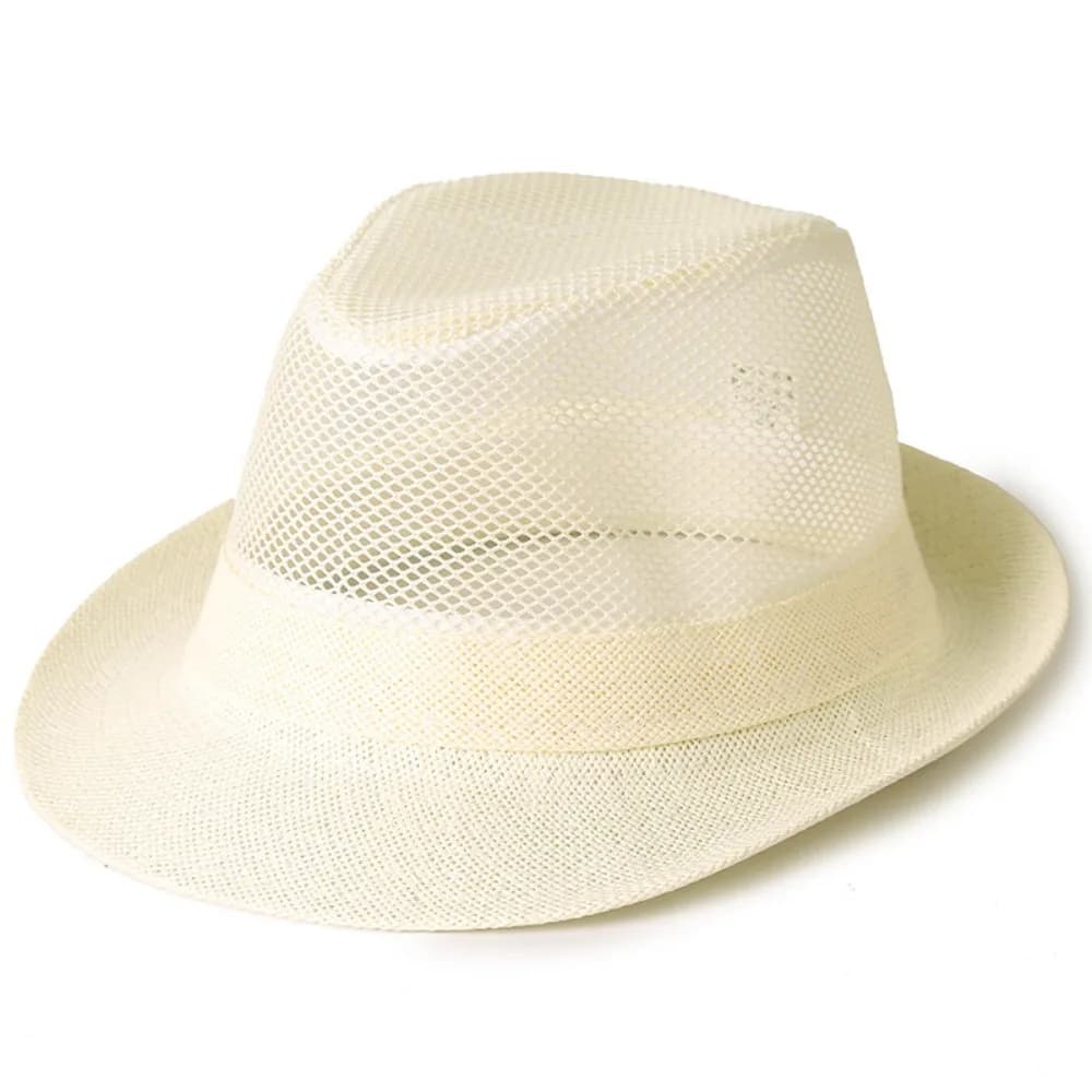 Hip Hop Hat Breathable on the Net, Solid Color, with Roasted Edge, Light Sun Hat with Solar Protection, Beach Jazz Hat for Summer Season