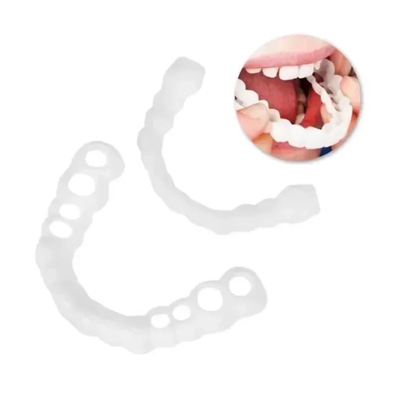 Whitening Faces in Silicone to Incastro, Flexible Dental Cover for a Perfect Smile, Whitening Device for Tooth