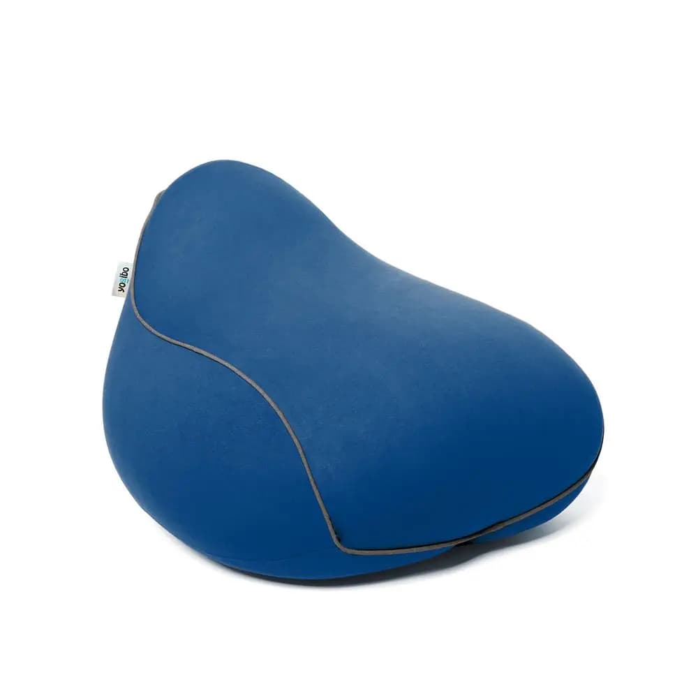 Poltrona Sacco Piccola per Adulti, Bambini e Adolescenti, Morbida, Peluche, Comoda, Sensoriale, per Gaming, con Rivestimento Lavabile, Blu