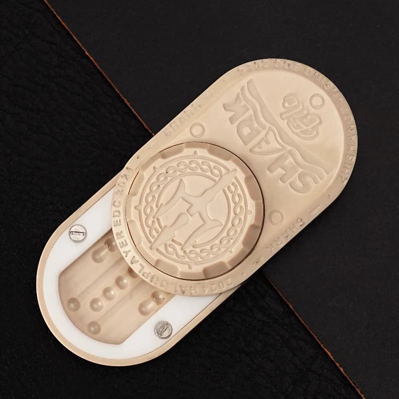 Cursore meccanico rotante Fidget Spinner Cuscinetto a sfere Ruota a cricchetto Moneta di spinta magnetica Giocattolo sensoriale antistress EDC