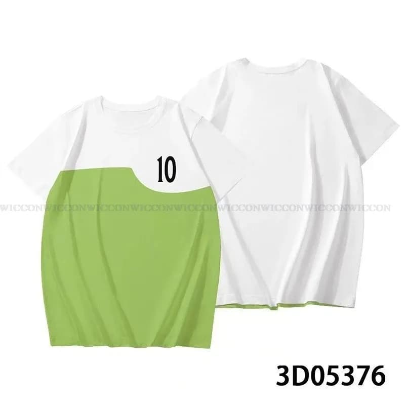 Zizi 2025 Tennyson 10 Ben Costume Cosplay Cappotto Giacca verde Ragazzi Ragazze T-shirt estive Bambini adulti Halloween Party Gioco di ruolo