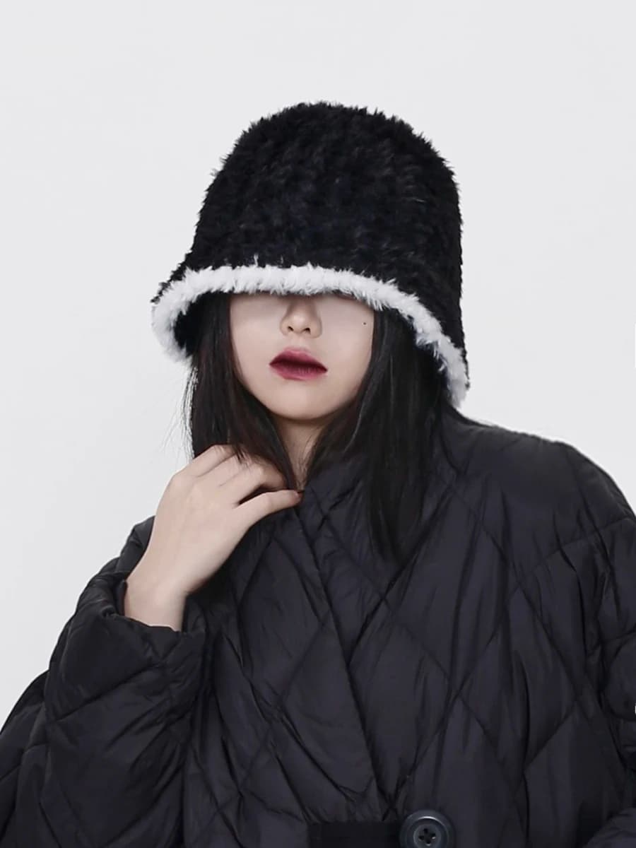 Cappello da Pescatore Peloso Invernale Nuovo Arrivo, Versatile e Caldo, Copre il Viso, Comodo per Tutte le Stagioni, Unisex