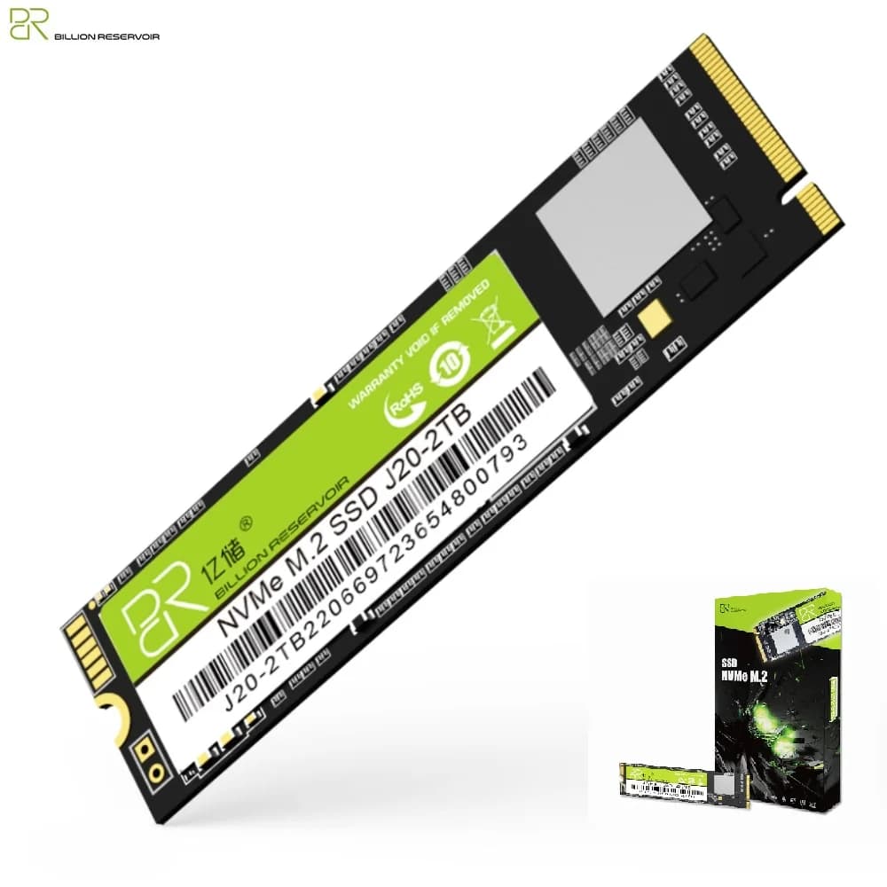 BR J20 NVMe M.2 SSD 2280 PCIe 3.0 da 128GB-4TB, fino a 2200MB/s in lettura, 1800MB/s in scrittura, SSD 3D TLC/QLC per laptop, desktop e PC da gaming
