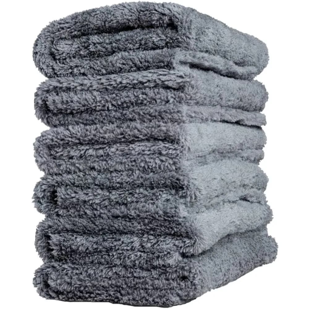 1/2/3/6 Pezzi Panni in Microfibra Senza Bordi 400GSM 40x40 cm Ultra Morbidi per Auto, Lavaggio, Asciugatura e Lucidatura