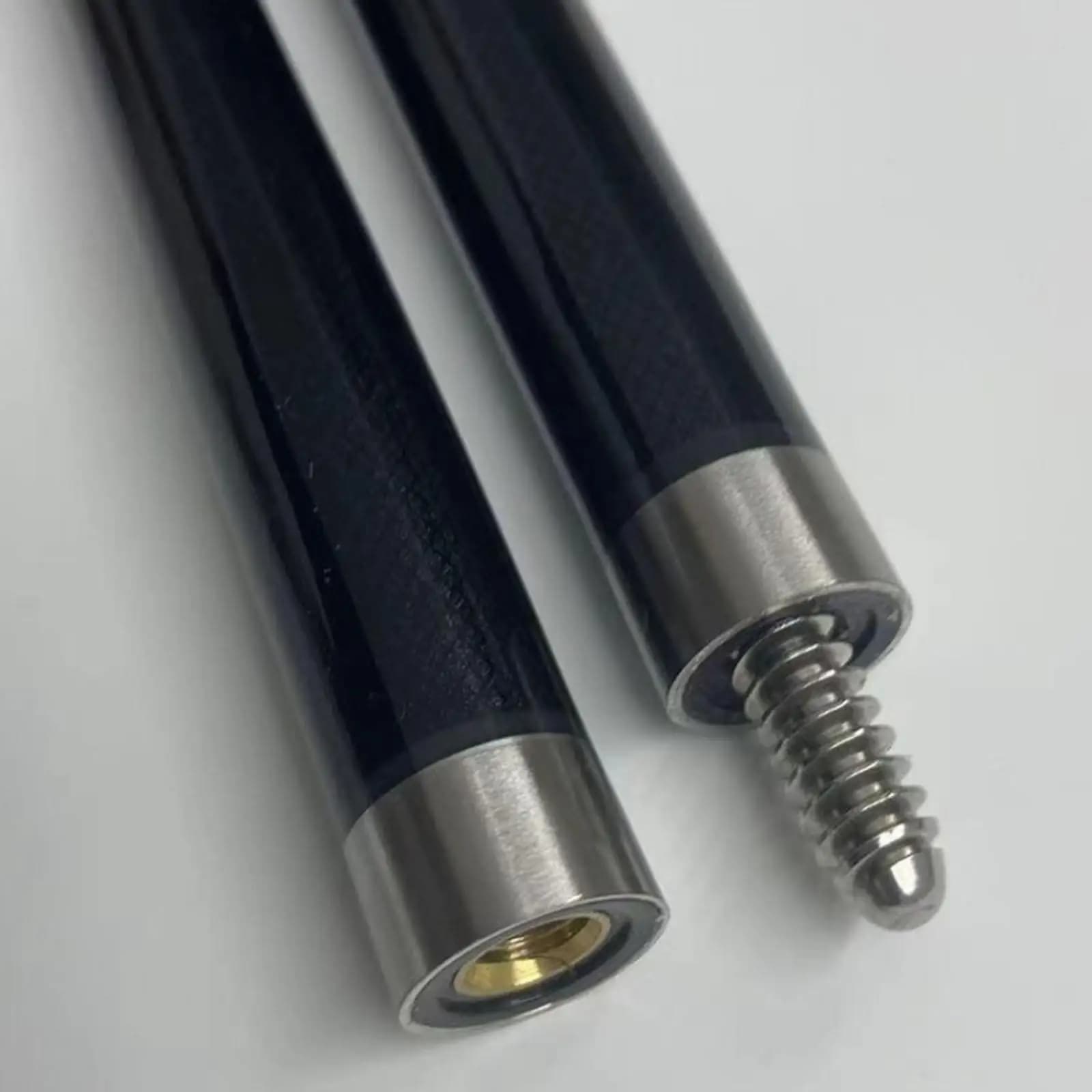 Stecca da Biliardo in Fibra di Carbonio 58 Pollici Punta 13mm Professionale Design in Due Pezzi per Giochi di Snooker per Adulti