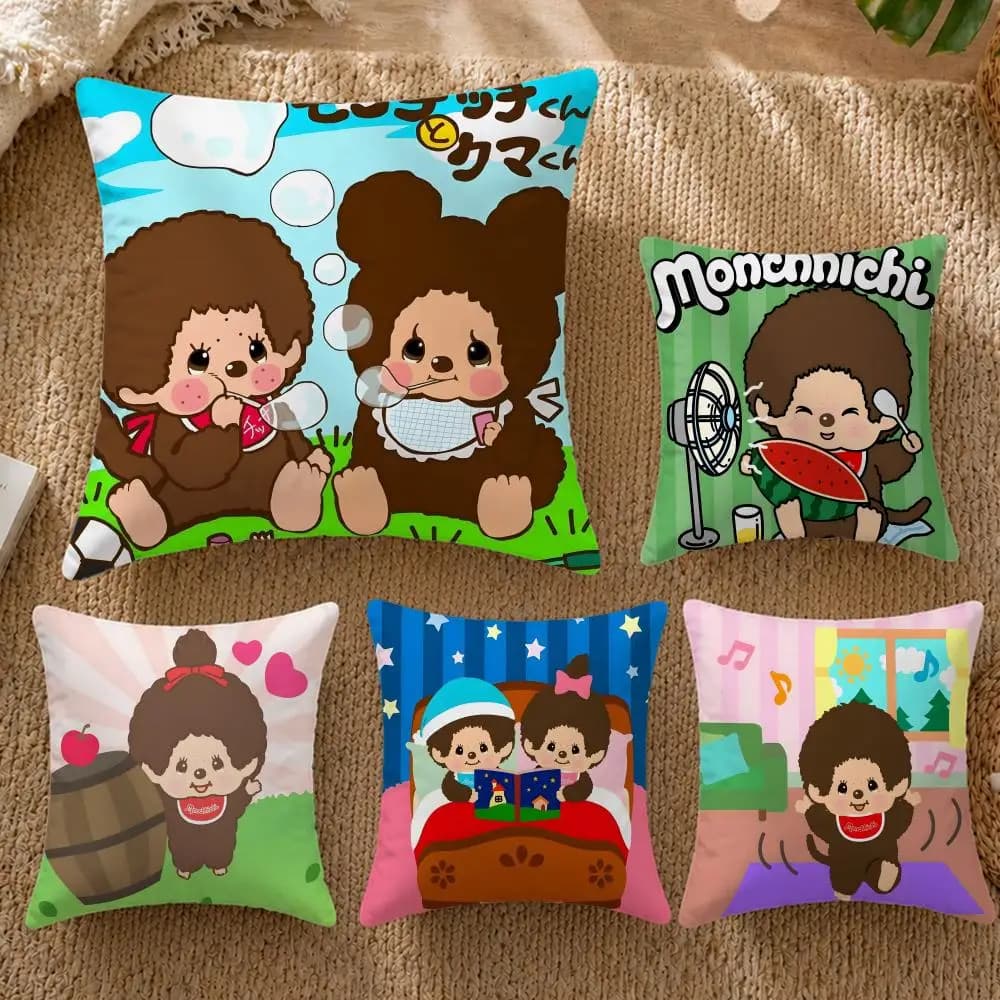 Nuova fodera per cuscino MMonchhichied, federa decorativa per divano letto, decorazioni per la casa 50x50 45x45 40x40