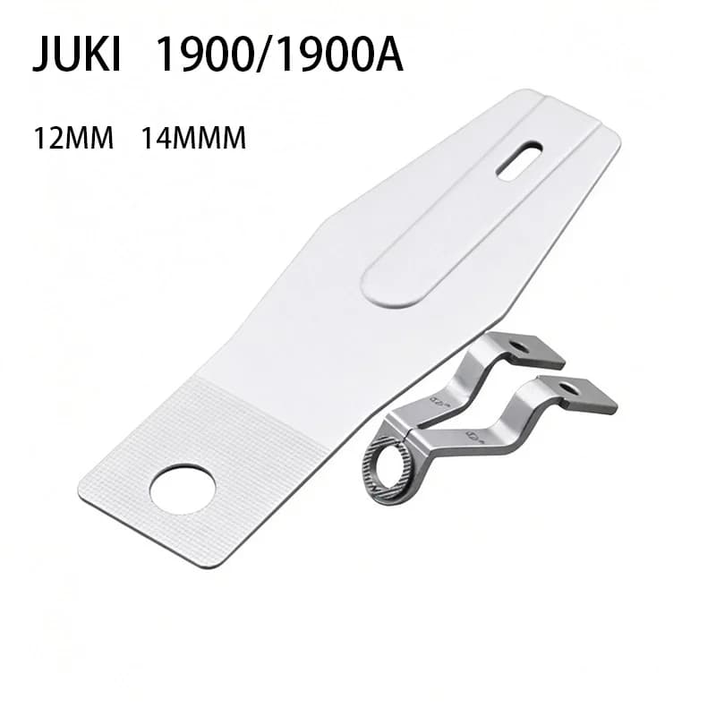 Kit Piedino Pressore Rotondo 12/14mm e Piastra di Alimentazione per Macchina Annodatrice Elettronica JUKI 1900 1900A, Ricambi per Cucito