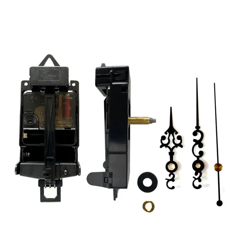 Pendolo Sweep 9206 Lancette nere Accessorio per orologio da parete Kit fai da te al quarzo Meccanismo di orologio speciale con aghi