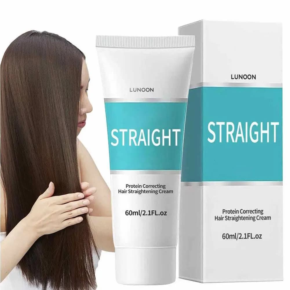 Crema lisciante proteica crema morbida per capelli prodotti per capelli lisci per lisciare e lisciare i capelli crespi o ondulati