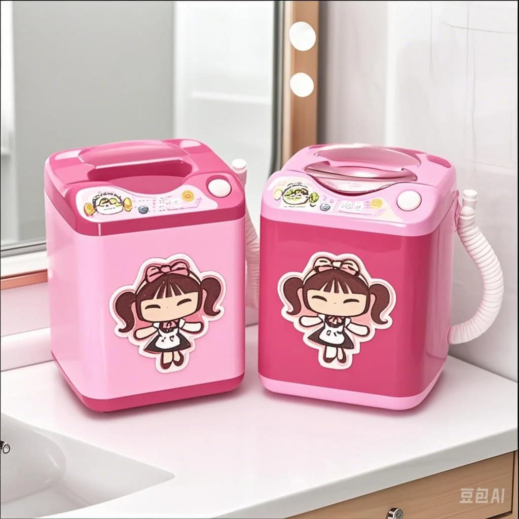 Mini soffio per cipria Spugna per bambini Lavaggio elettrico Strumenti per il trucco in plastica Macchina per la pulizia Detergente Polvere a doppio uso asciutta e bagnata