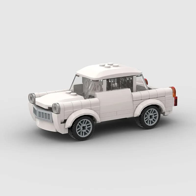 Mini classic car racing car model building block compatible lego small particle cooper puzzle moc