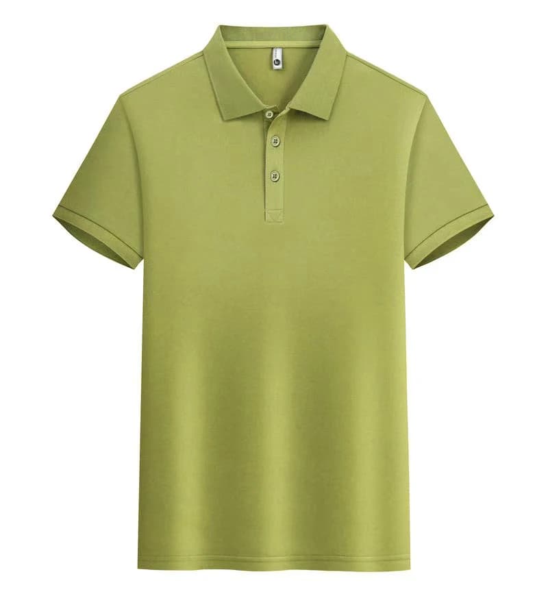 Summer Quick Dry Thin Polo Shirt Cultural Casual Men's Large Size Trendy Business Short Sleeve T-Shirt Pure Color Versatile