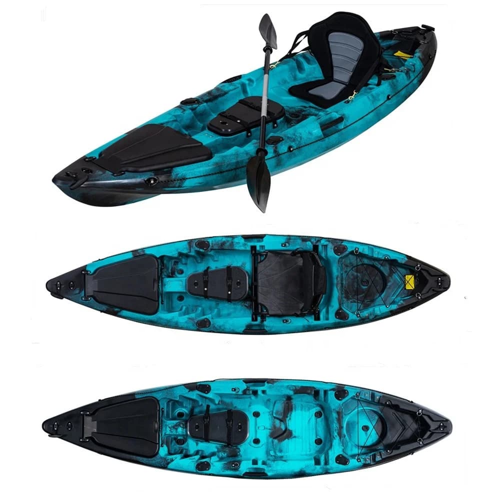 Sit on Top Barca da kayak da pesca sportiva in mare per la pagaia dell'oceano con motore da traina