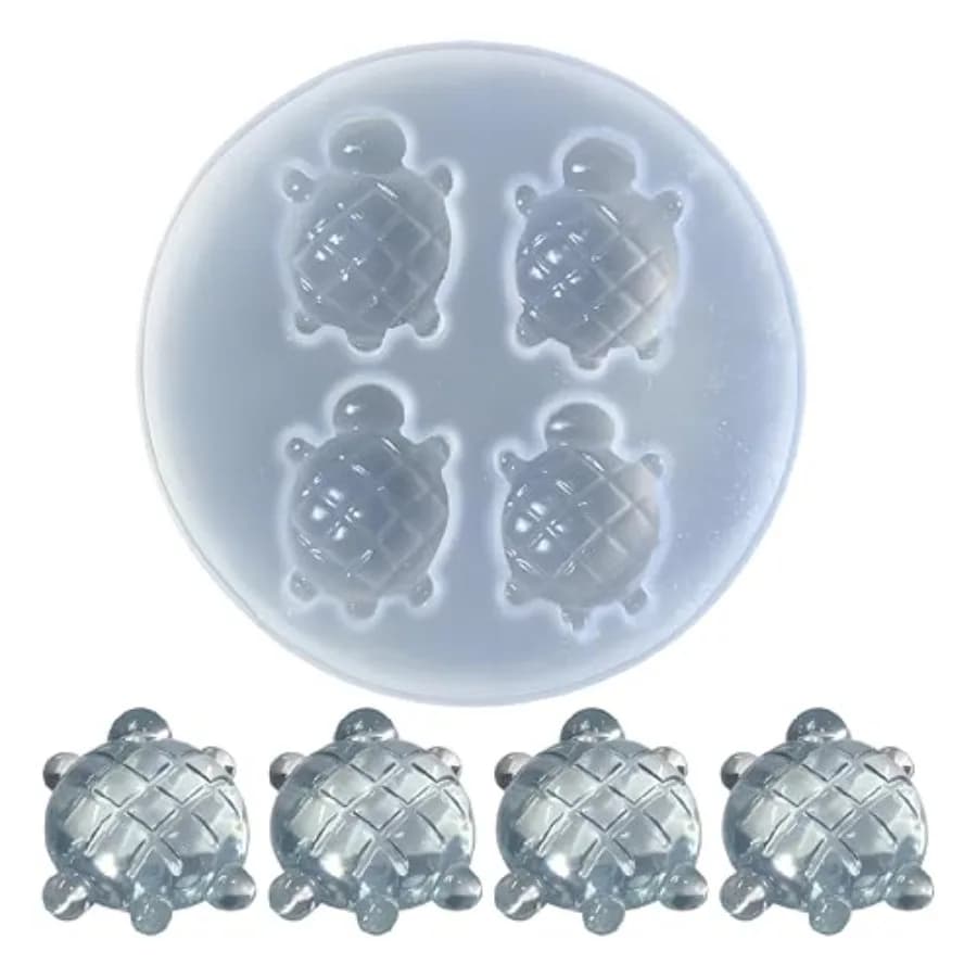 Resin Jewelry Making Molds, Turtle Silicone Pendant Mold Set for Earrings, Keychains, Art Crafts