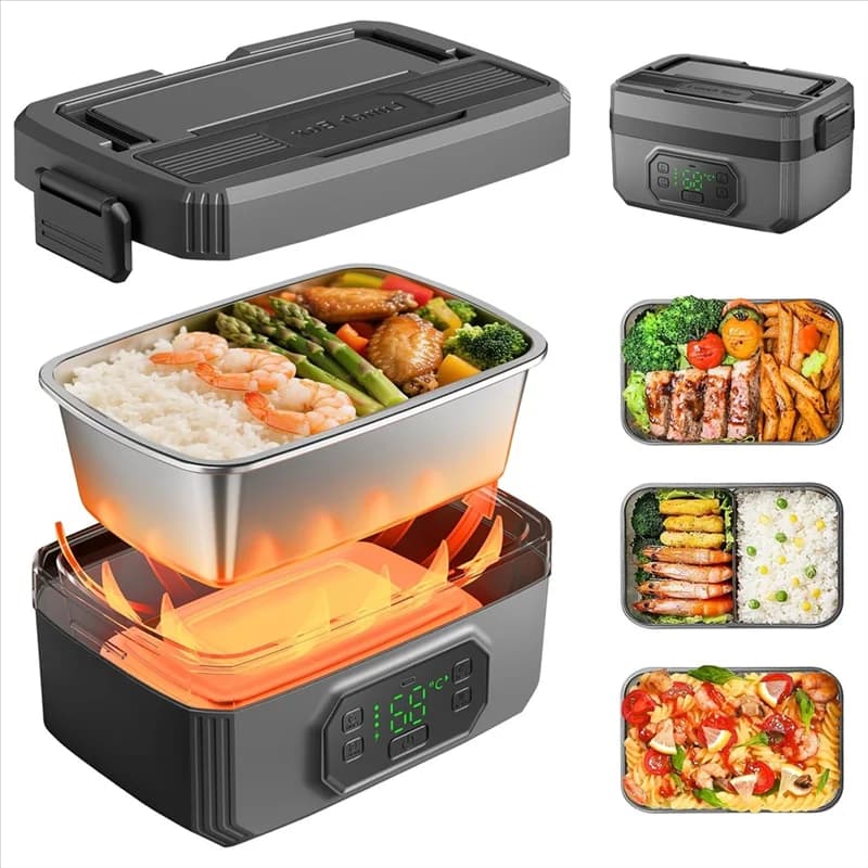 A83X-Scatola per il pranzo elettrica senza fili autoriscaldante per adulti 21000Mah Ricaricabile riscaldata 1.2L Dispositivo per il riscaldamento degli alimenti portatile Scaldino