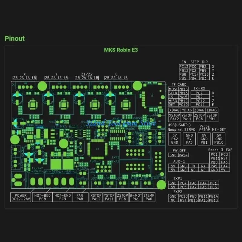 H37F MKS Robin E3 V1.1 SKR MINI E3 TMC2209 For Ender3/5 Voron0.1 3D Printer