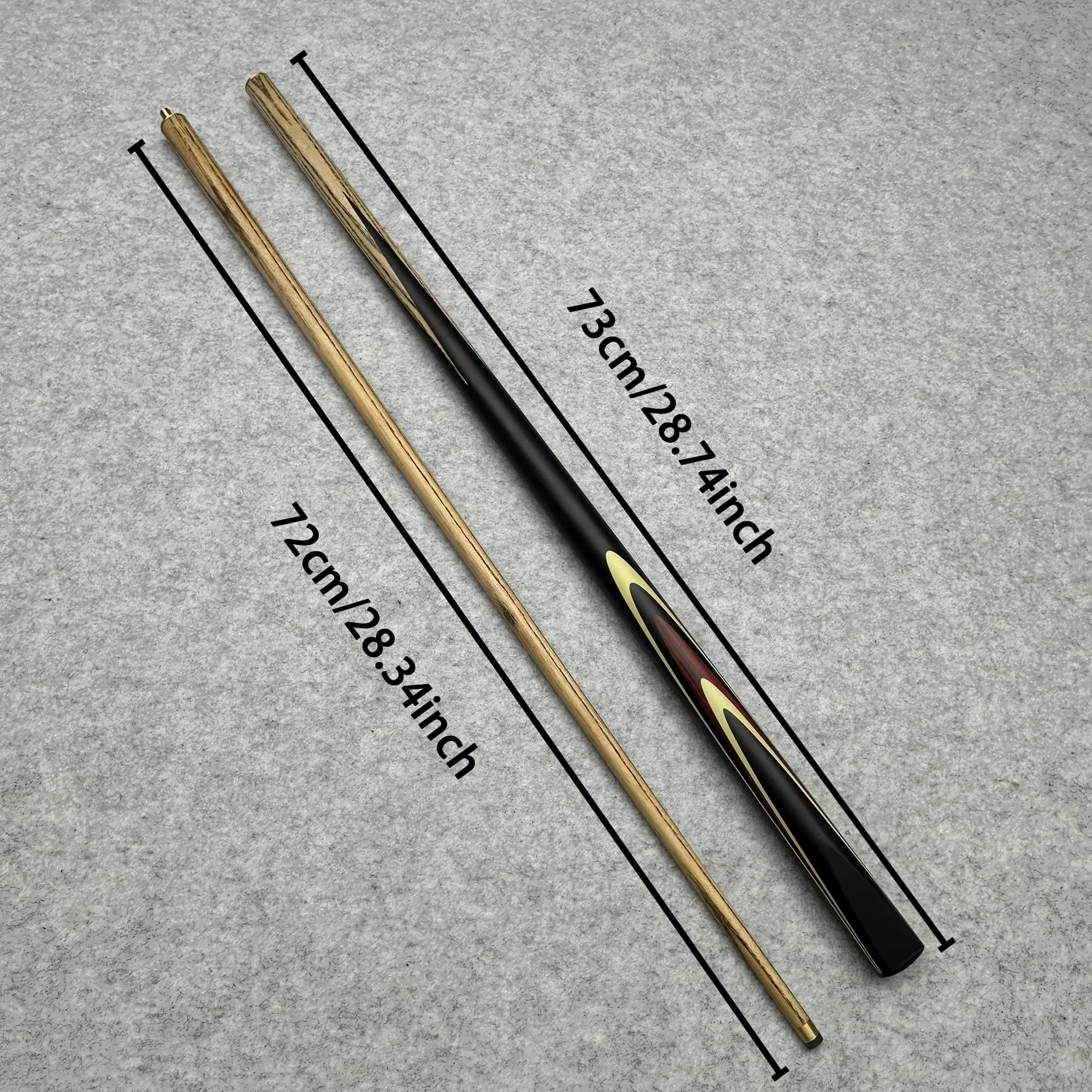 Stecca da Biliardo in Legno di Frassino da 10mm con Giunto Centrale in Lega di Alluminio, Compatibile con Snooker e Biliardo a 9 Palle, Colpo Preciso, Stabile e Durevole