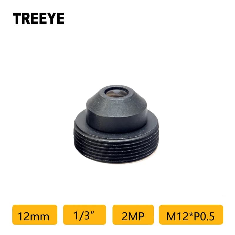 Obiettivo HD 2MP stenopeico 12mm 2.0 Megapixel M12 Obiettivo CCTV 1/3 "obiettivo per telecamera di videosorveglianza per telecamere di sicurezza HD accessori cctv