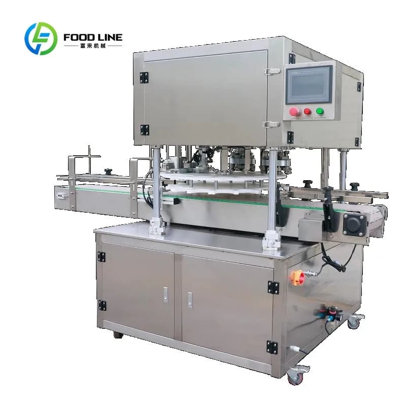 Customized Double Can Seamer PET Plastic Can Sealing Machine for Dried Fruits Industrial Sealing Machine Lid Closing Machine