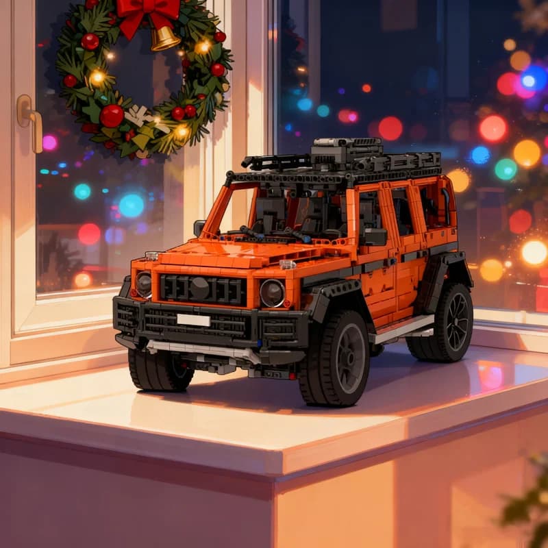 447pcs MOC Mercedesesed MOD Technical Model Building Blocks Construction DIY Creative Idea Festival Gifts Toy Education