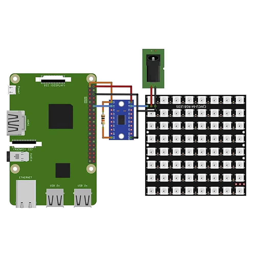 CJMCU-8X8 module for LED matrix panel B03B-3 X U 64 compatible with Arduino and Raspberry Pi