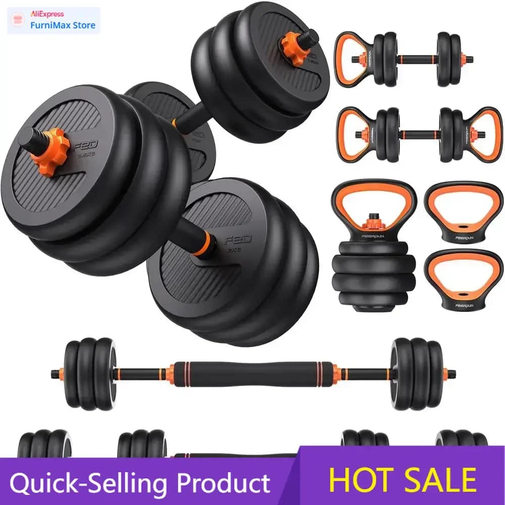 Limited-time promotion: Adjustable jaws - 20, 30, 45, 70, 90 pounds, Set 5-in-1, Kettlebell, Traction bar