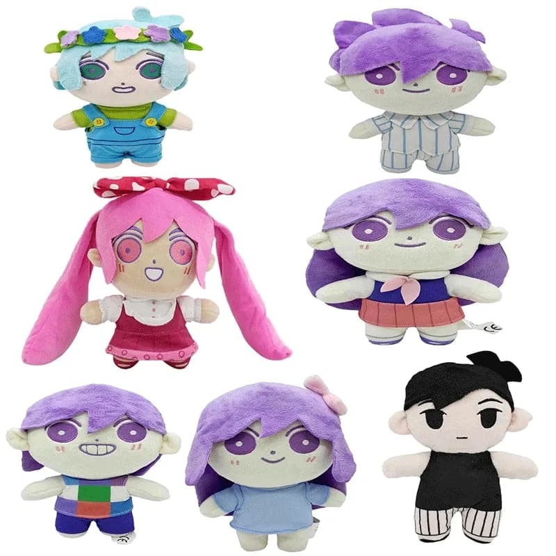 8" OMORI Sunny Plush Doll Stuffed Pillow Toy Plushies Figure Cute Gifts Omori Cosplay Props Merch Game OMORI Sunny Plush
