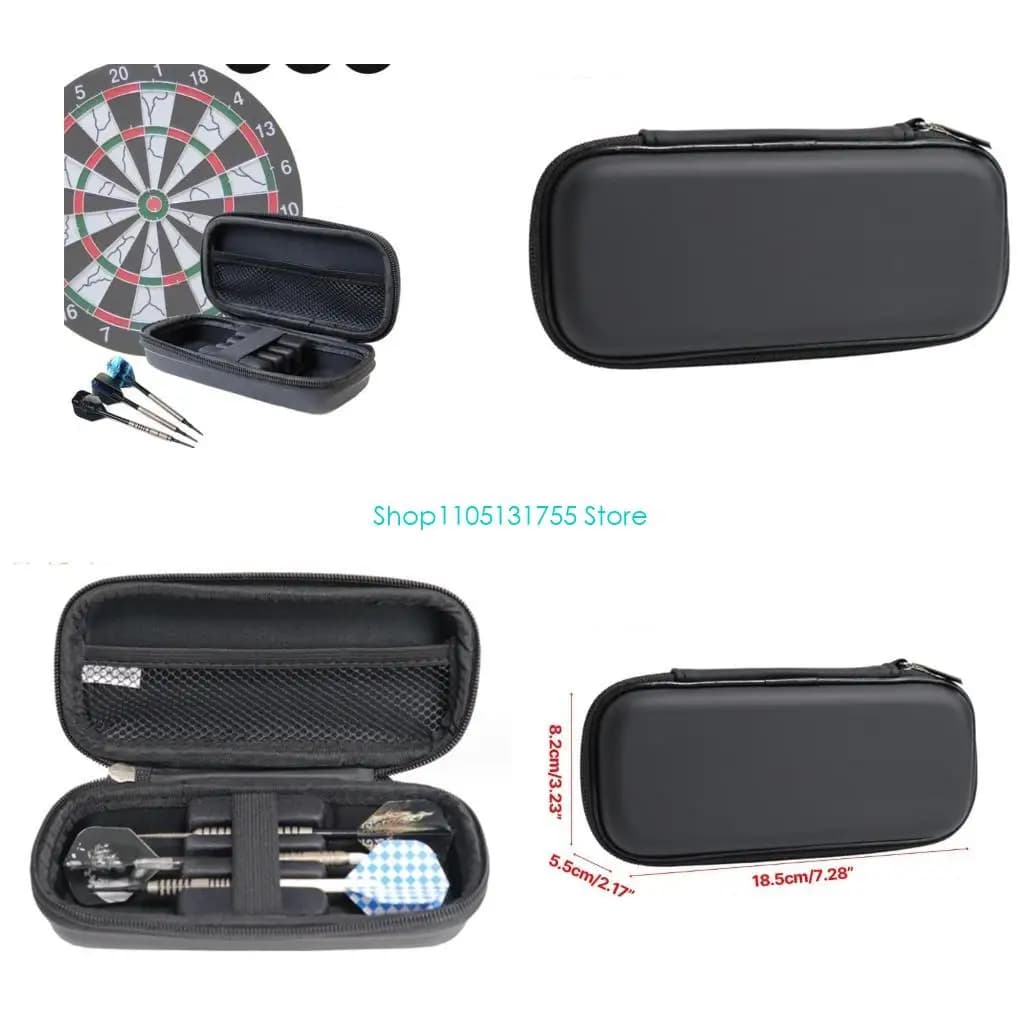 K0EF Borsa per freccette con guscio rigido in EVA per punte freccette, aste, alette e accessori