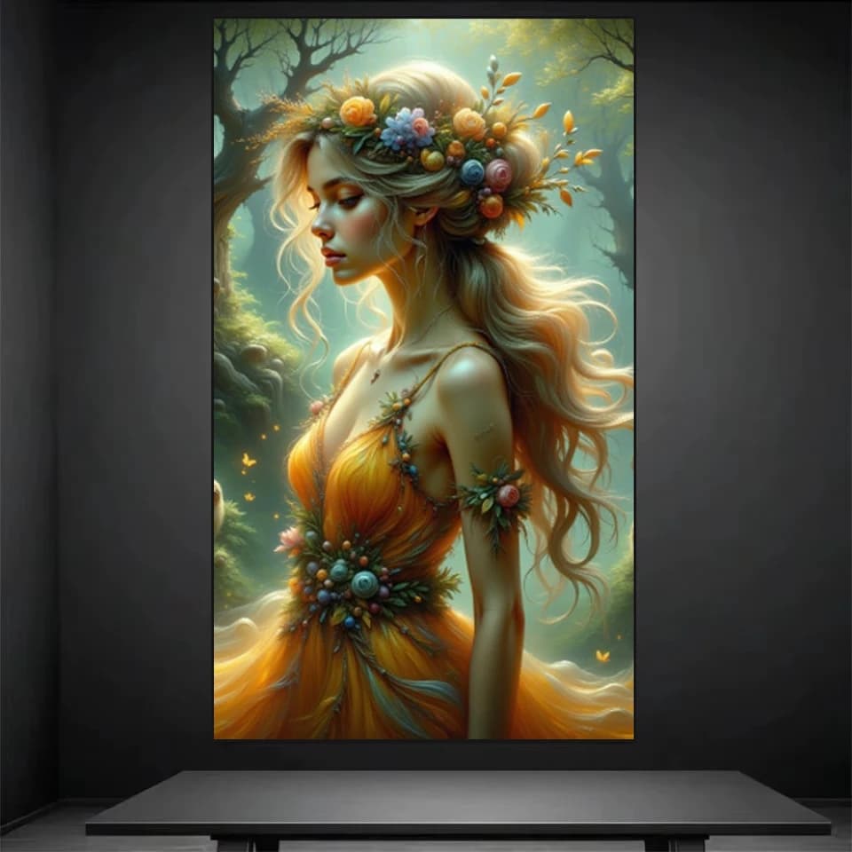 5D Diamond Painting New 2026 Woman Portrait Fairy Landscape Embroidery Full Diamond Art Accessories Mosaic Kit Cross Stitch