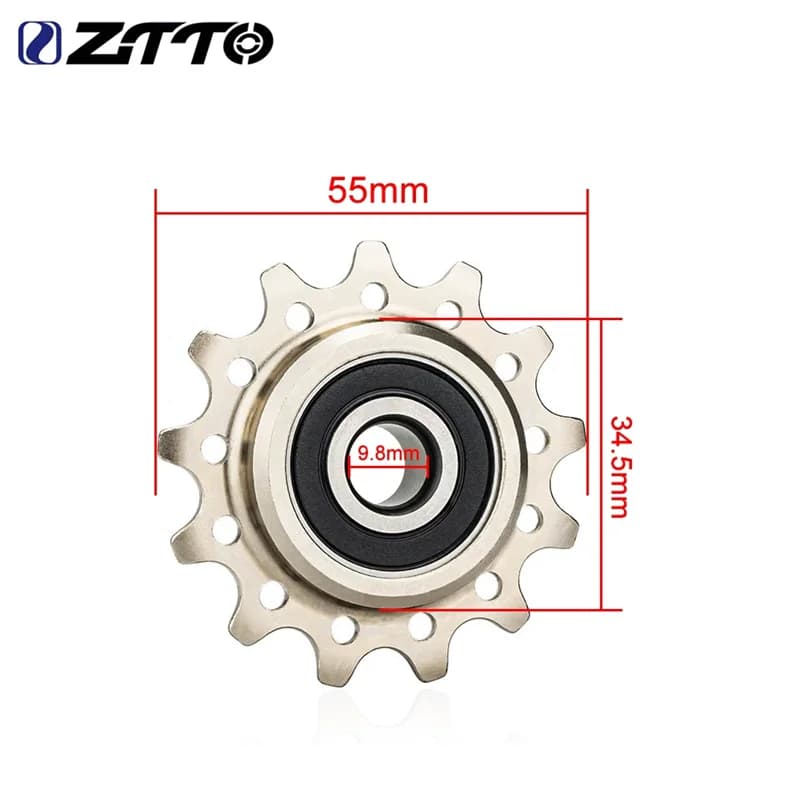 Puleggia di rinvio ZTTO 13T ad alta resistenza per sospensioni MTB, ruota guida in acciaio durevole SANN per bici elettriche Haibike Hybridizer