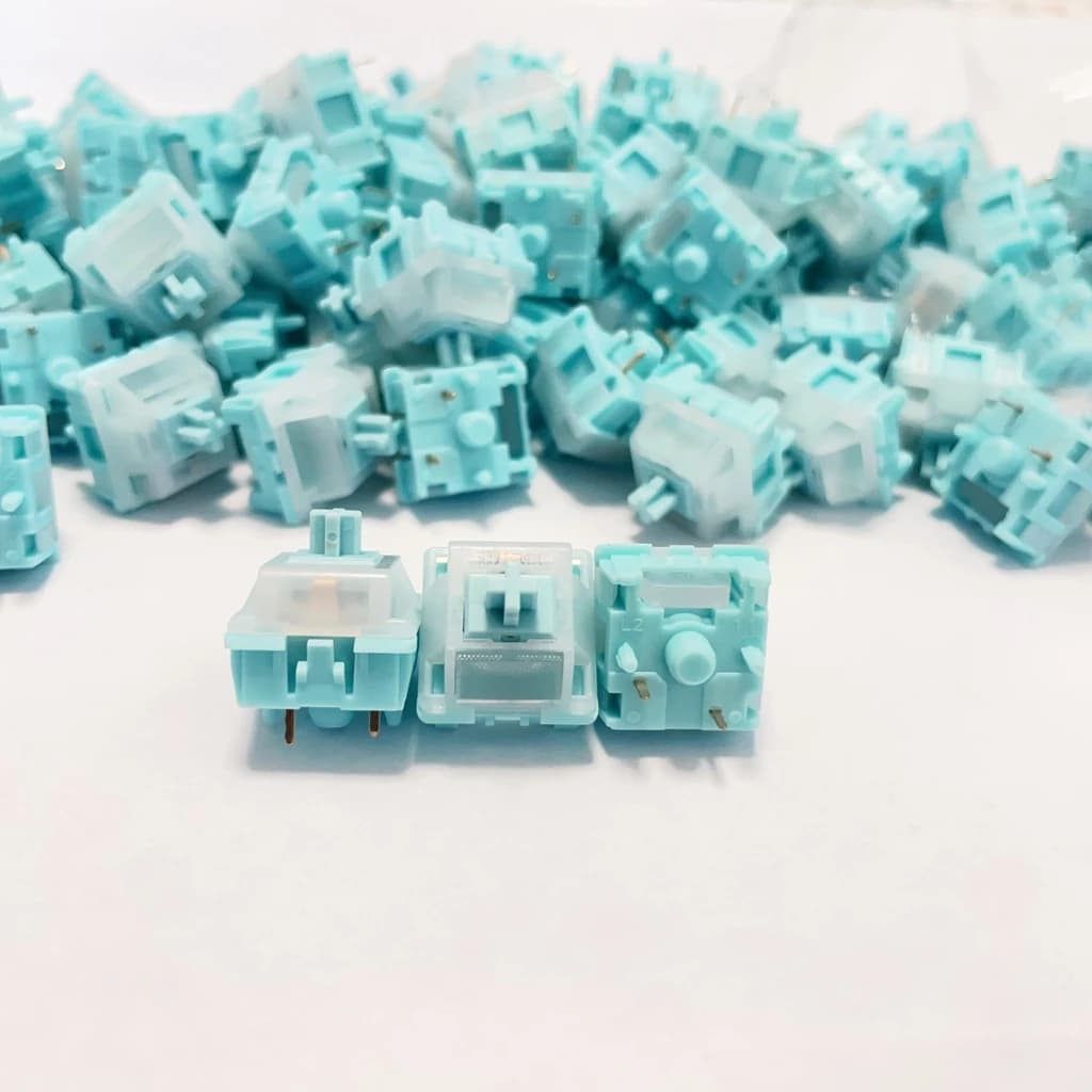 Interruttore Silenzioso HMX Blue Star Tattile a 5 Pin, Accessori per Tastiera Meccanica, RGB POM PC PA66, Interruttore Muto Lubrificato in Fabbrica per Hot Swap