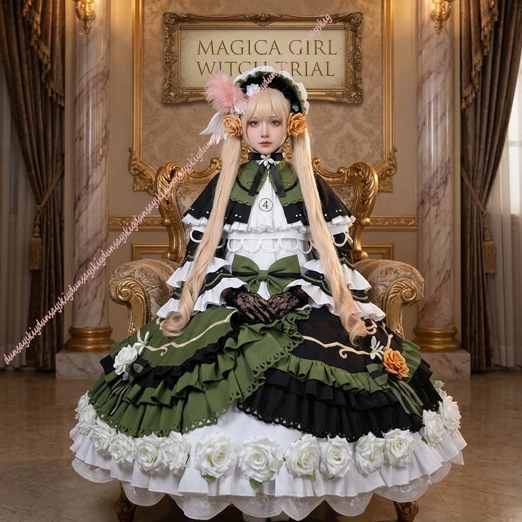 Costume cosplay Magical Girl Witch Trial per Hanna Tono della serie anime Magical Girl Witch Trial, ispirato al gioco ufficiale Lolita