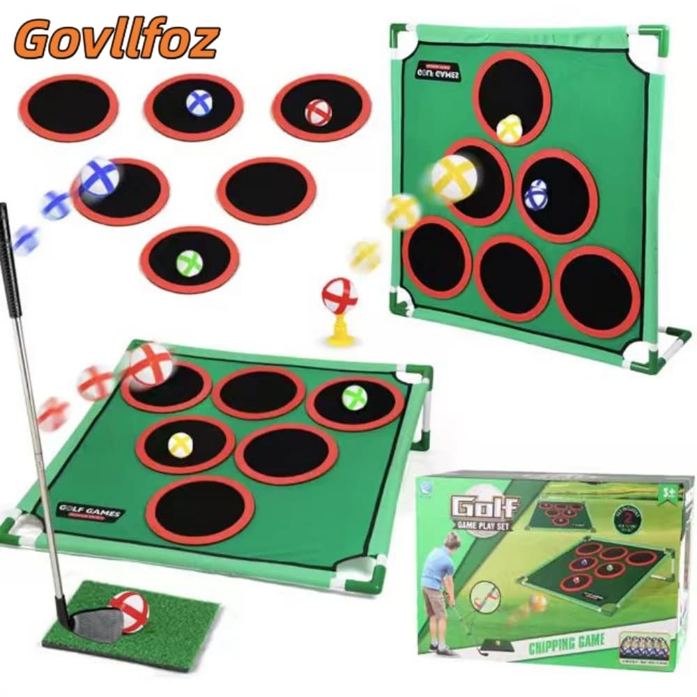 Tappetino da Golf Govllfoz per Allenamento Tecniche, Coperta da Gioco Calda e Confortevole, Coperta Adesiva per Palline, Può Essere Piastrellata e Appesa