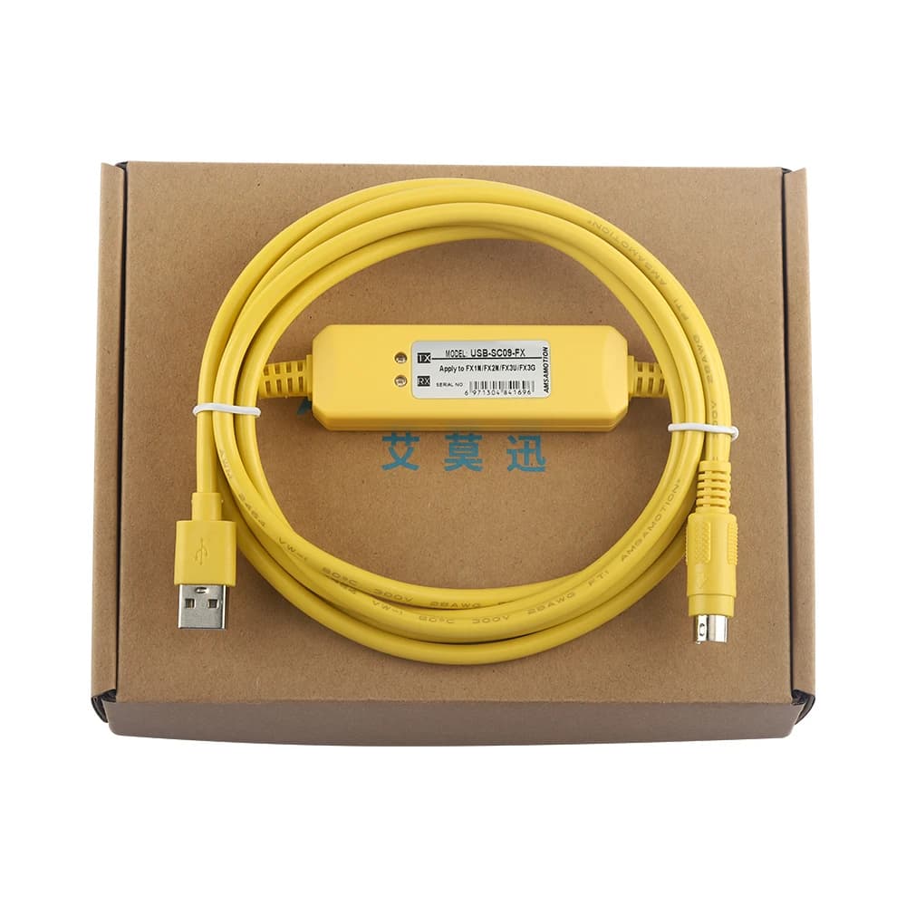 USB-SC09-FX cavo di programmazione per Mitsubishi MELSEC FX Series PLC da USB a RS422 adattatore linea di Download dati