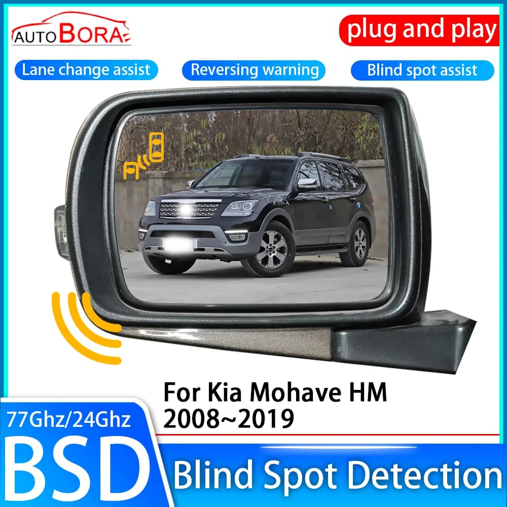ZhuCamX Car Blind Spot Detection System BSD BSA Sensor Drive Rear Mirror Monitoring for Kia Mohave HM 2008~2019