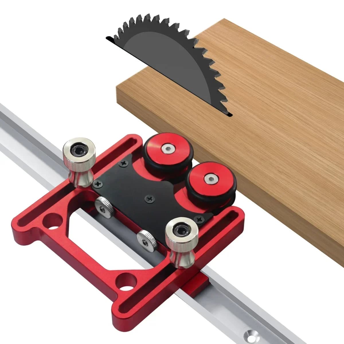 Precise cutting guide with Unidirectional Elastic Wheel - Anti-Rebound Adjustable Table for Security Tools